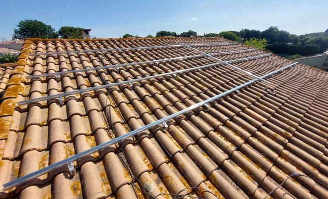 installation rails panneaux solaire, Jacou, SILICIUM MEDITERRANÉE